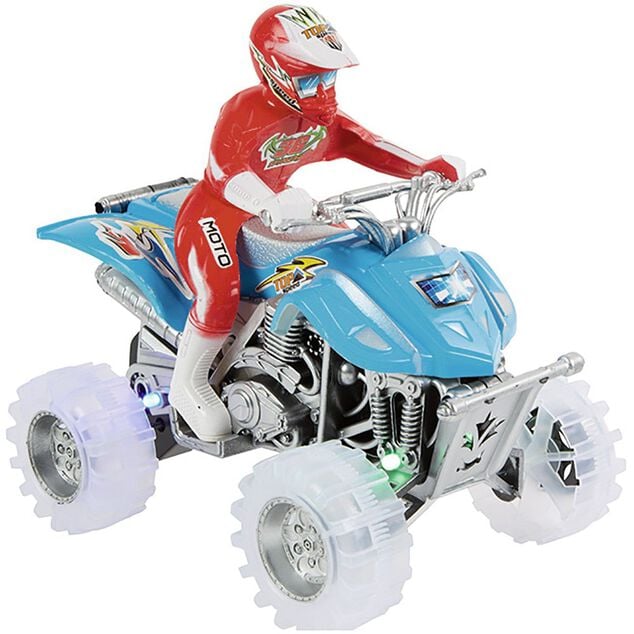 Quad &agrave; friction son et lumi&egrave;re + personnage