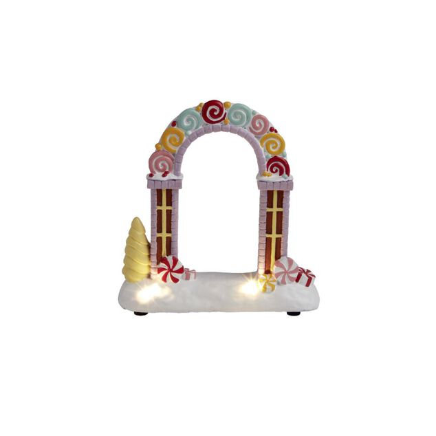 Arche lumineuse &agrave; poser pour village anim&eacute; de No&euml;l