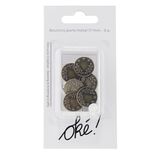 Bouton de jeans x6 en nickel