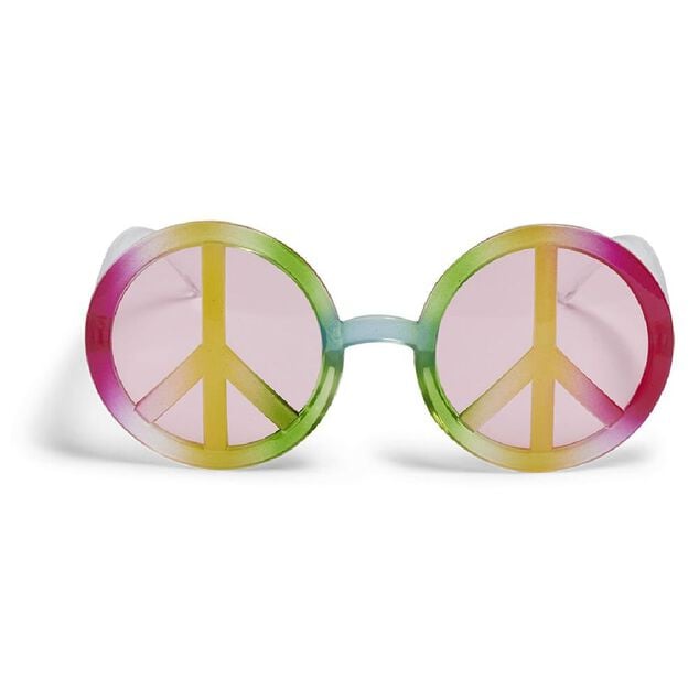 Lunettes rondes Hippie peace and love