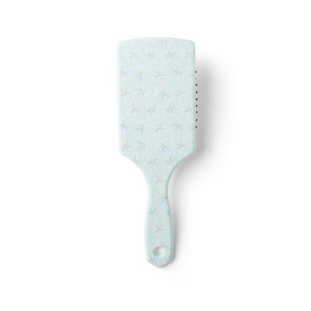 Brosse à cheveux en plastique imprimé 4 coloris