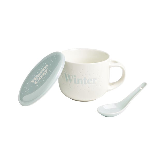 Bol jumbo 62cl avec cuill&egrave;re et couvercle winter