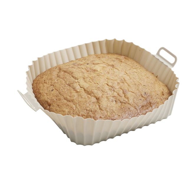 Moule en silicone noir pour friteuse sans huile et &agrave; air 20x20xH6,5cm