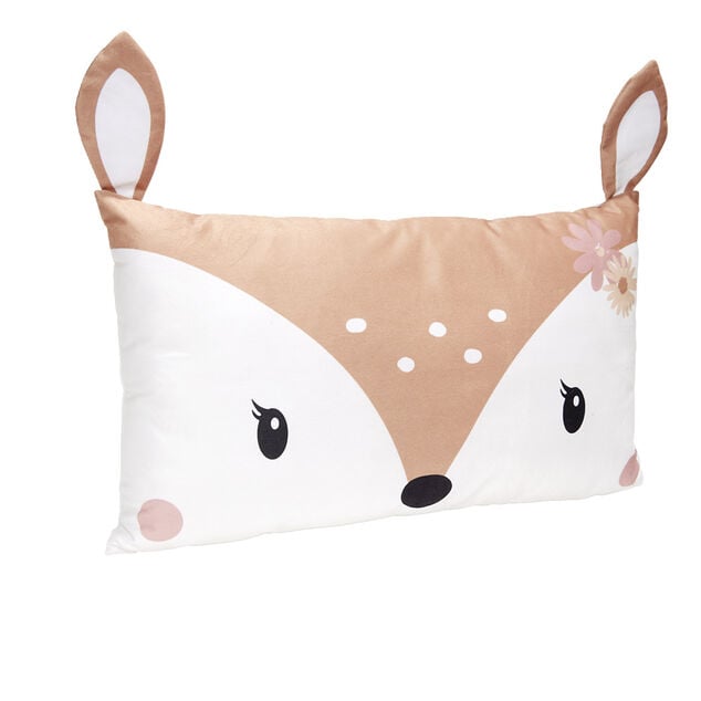 Coussin rectangulaire motif renard ou biche 30x50cm