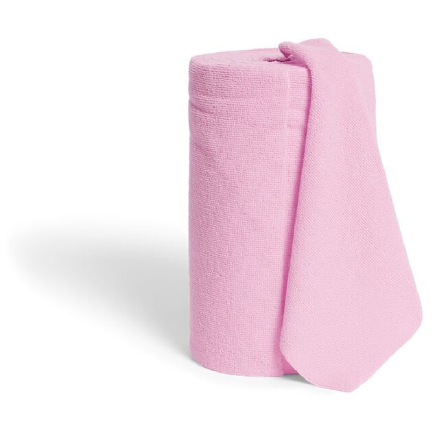 Rouleau de 50 chiffons en microfibre rose