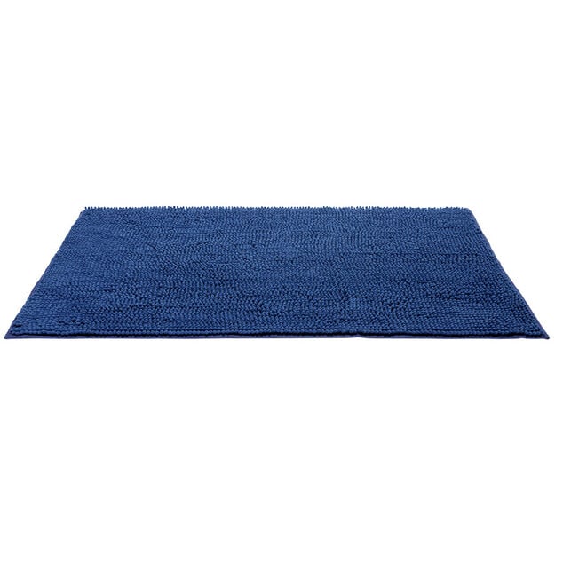 Tapis de bain polyester effet chenille 100x60cm