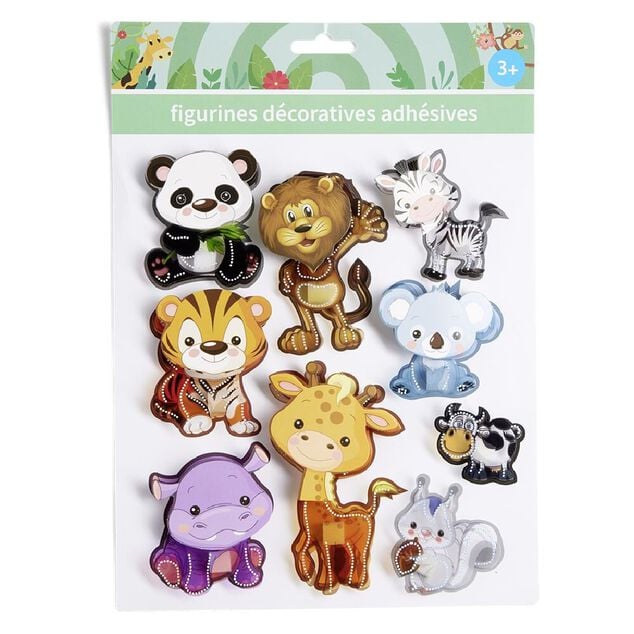 Stickers 3D adhésif - 4 modèles