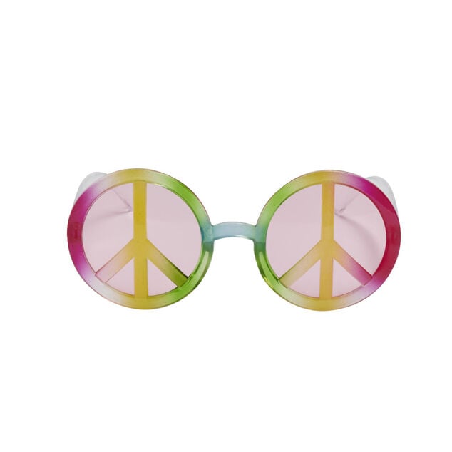 Lunettes rondes Hippie peace and love
