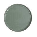 Assiette &agrave; dessert ronde Nordic porcelaine vert &Oslash;22cm