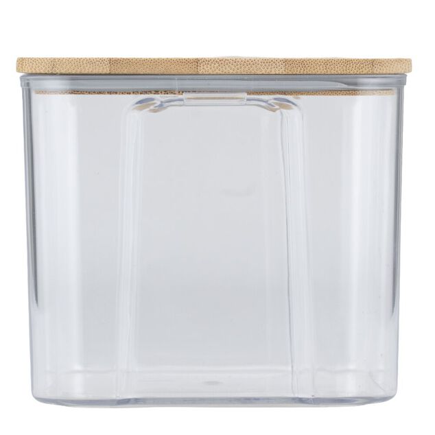 Bo&icirc;te de conservation x8 plastique et couvercle bambou 370/680/950/1300/1800ml