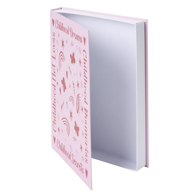 Bo&icirc;te livre carton &ldquo;Cute&rdquo; rose 16,5x22cm