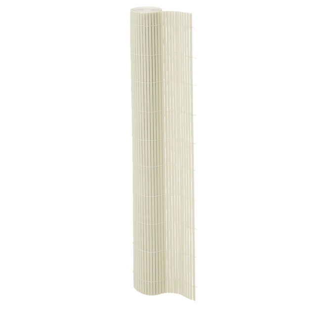 Brise-vue double face en plastique gris clair L300xH100cm