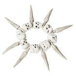 Bracelet Halloween cr&acirc;ne t&ecirc;te de mort L11x1,5cm