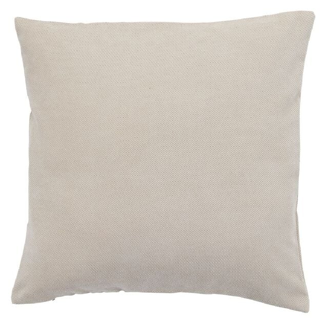 Housse de coussin imitation velours 40x40cm beige