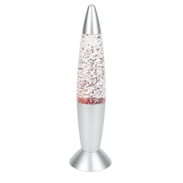 Lampe &agrave; paillettes changement de couleur &Oslash;9xH35cm dor&eacute;