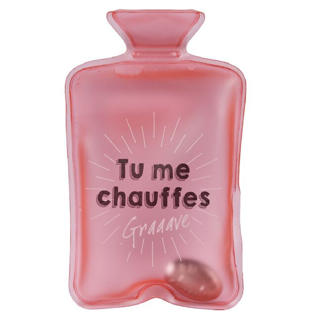 Chaufferette bouillotte r&eacute;utilisable &agrave; message