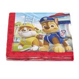 Serviette papier x20 Pat Patrouille bleu 16,5x16,5cm