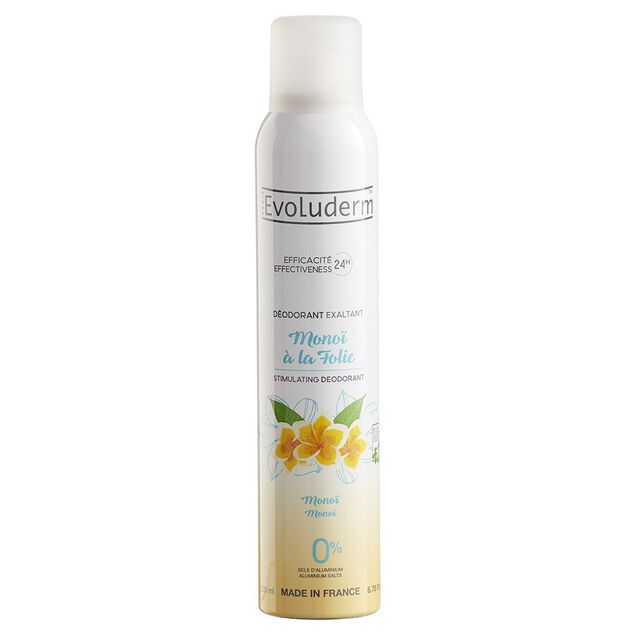 D&eacute;odorant Evoluderm exaltant mono&iuml; &agrave; la folie 200 ml