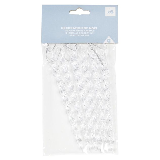 Stalactite x6 Noêl à suspendre