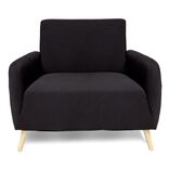 Protège fauteuil extensible L90-145cm noir