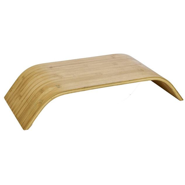 Support &eacute;cran ordinateur bambou 54xH10x24cm