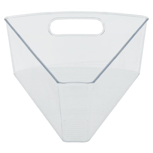 Bac de rangement triangulaire transparent pour frigo 3L