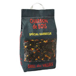 Charbon de bois sp&eacute;cial barbecue Grill des Vall&eacute;es 2,5kg