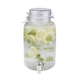 Distributeur boisson 4L en verre &Oslash;16xH29,5cm