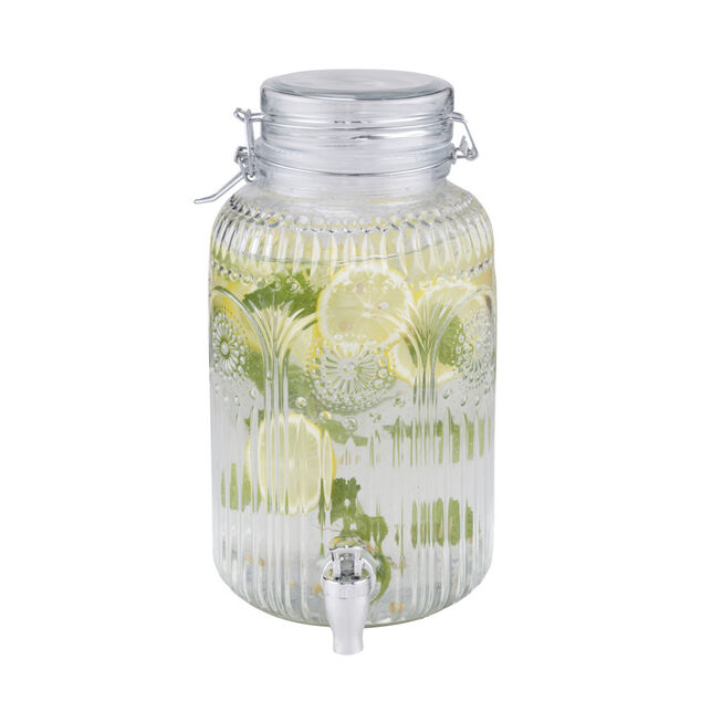 Distributeur boisson 4L en verre &Oslash;16xH29,5cm