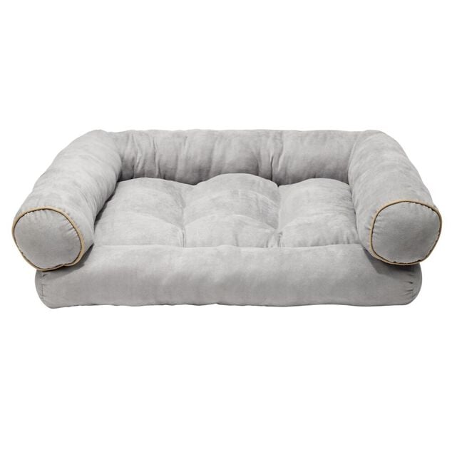 Couchage animaux forme canap&eacute; gris 60x50xH20cm