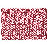 Set de table rectangulaire filaire rouge