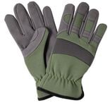 Paire de gants de jardin synth&eacute;tique vert T10