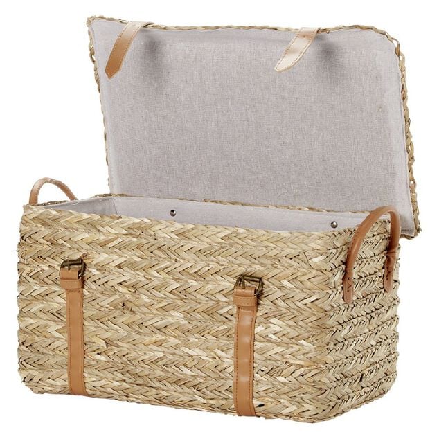 Malle en jonc 43 x 24 x H.22 cm