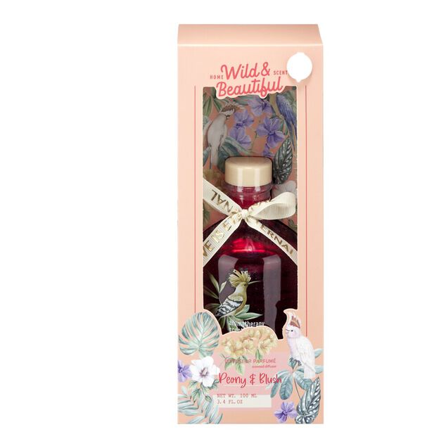 Diffuseur de senteur &agrave; b&acirc;tonnets bouteille verre color&eacute;e &Oslash;7xH10cm (3 mod&egrave;les)