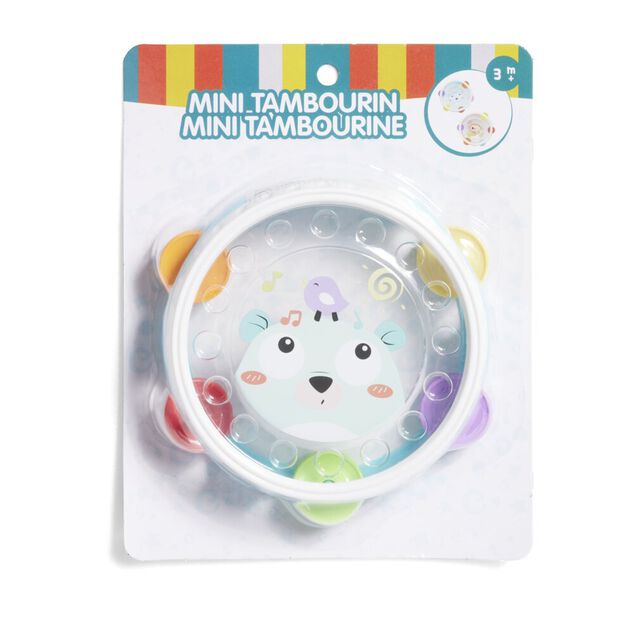 Hochet tambourin pour b&eacute;b&eacute; (2 mod&egrave;les)