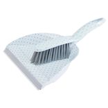 Ensemble pelle balayette motif géométrique gris