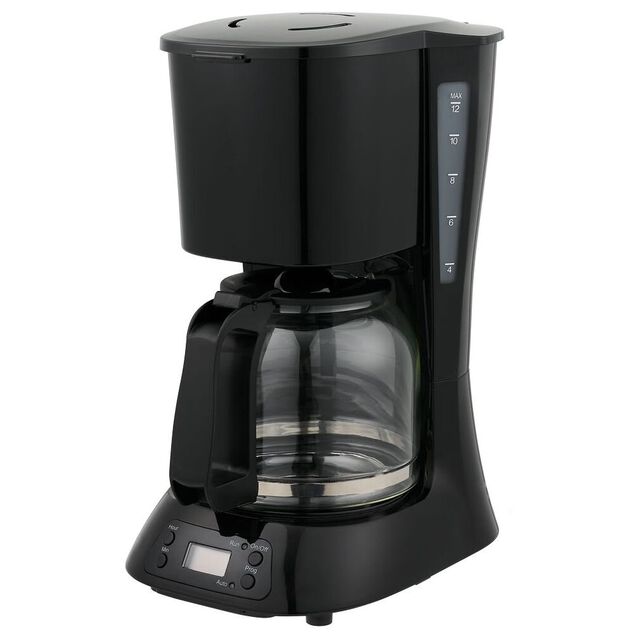 Cafeti&egrave;re programmable Homday noire 1,5L