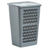Coffre &agrave; linge 50 L gris