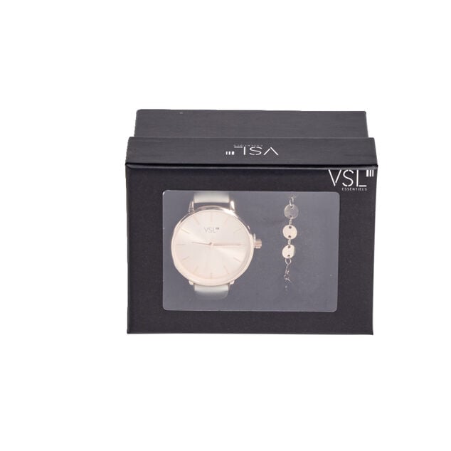 Ensemble montre et bracelet femme rose gold et beige