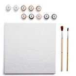 Kit de toile à peindre par numéros 41x24cm (plusieurs modèles)