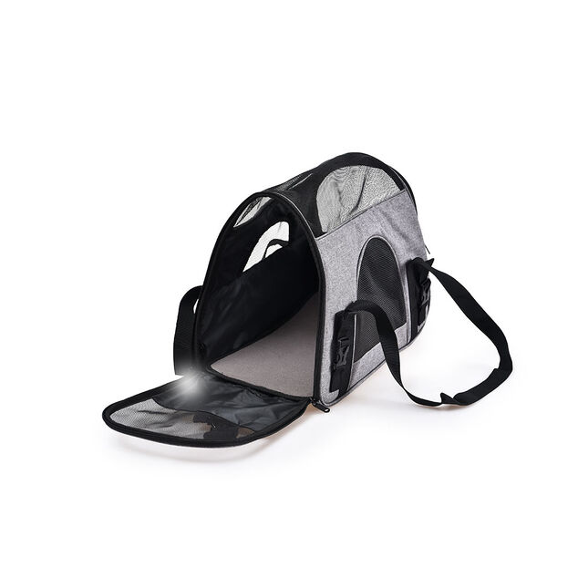 Sac de transport pour chien chat gris