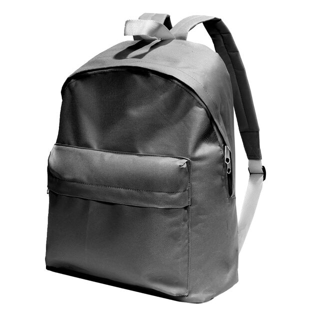 Sac à dos uni 2 poches 28x10,5xH37cm - 2 modèles noir ou rose