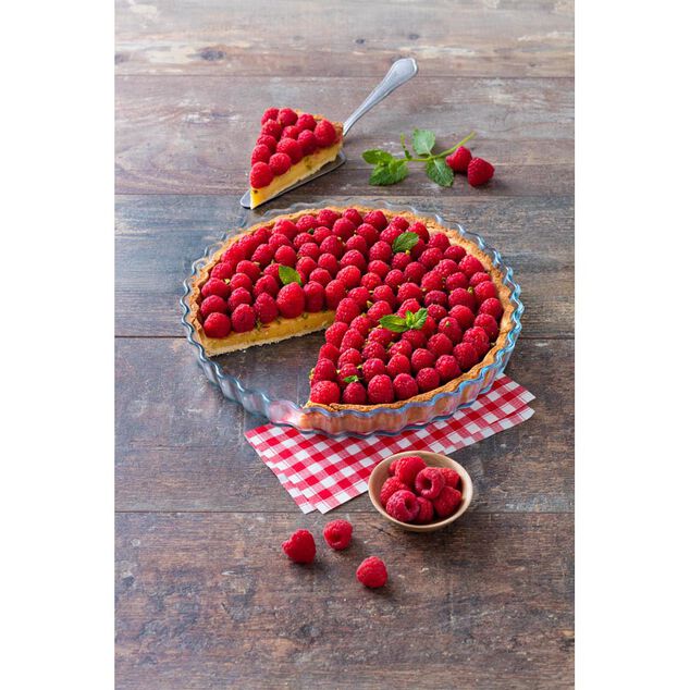 Moule &agrave; tarte en verre extra r&eacute;sistant