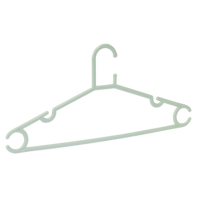 Cintre en plastique vert x5 - L38,5xH17cm