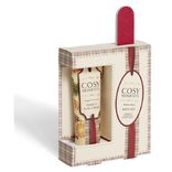 Coffret cr&egrave;me pour les mains orange cannelle avec lime &agrave; ongles