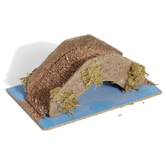 Pont crèche bois marron