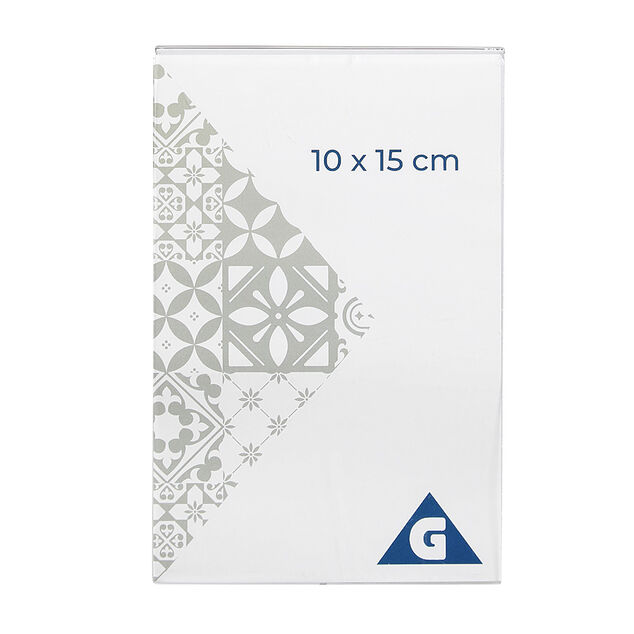 Cadre photo acrylique &agrave; poser pour photo 10x15cm