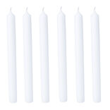 Bougie chandelle blanche Ø2xH25 cm x6
