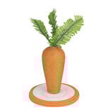 Griffoir pour chat forme carotte en bois et jute Ø26xH15cm