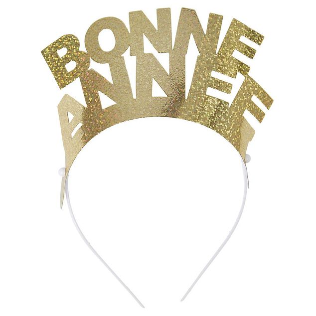 Serre t&ecirc;te Bonne Ann&eacute;e holographique x 6